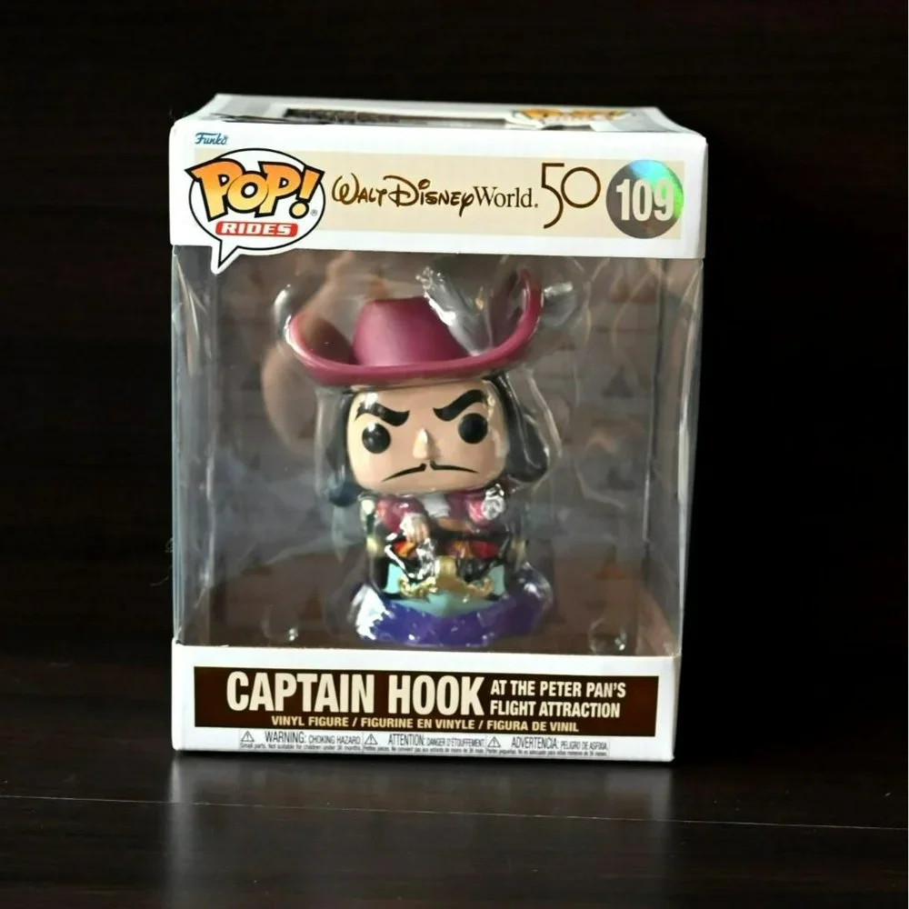 Funko Pop! Disney World Captain Hook Peter Pan's Attraction 50th Pop #109 - Picture 1 of 7